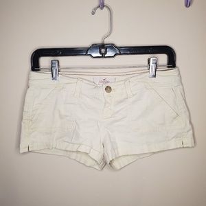 Pale yellow Hollister shorts